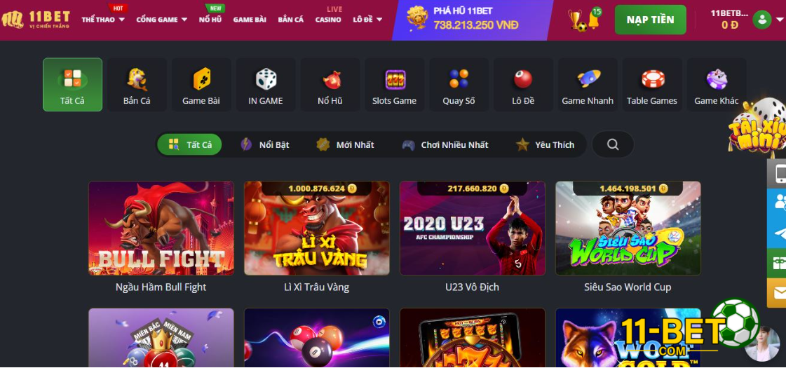 Giải đáp 11Bet có tặng tiền chơi game thử không